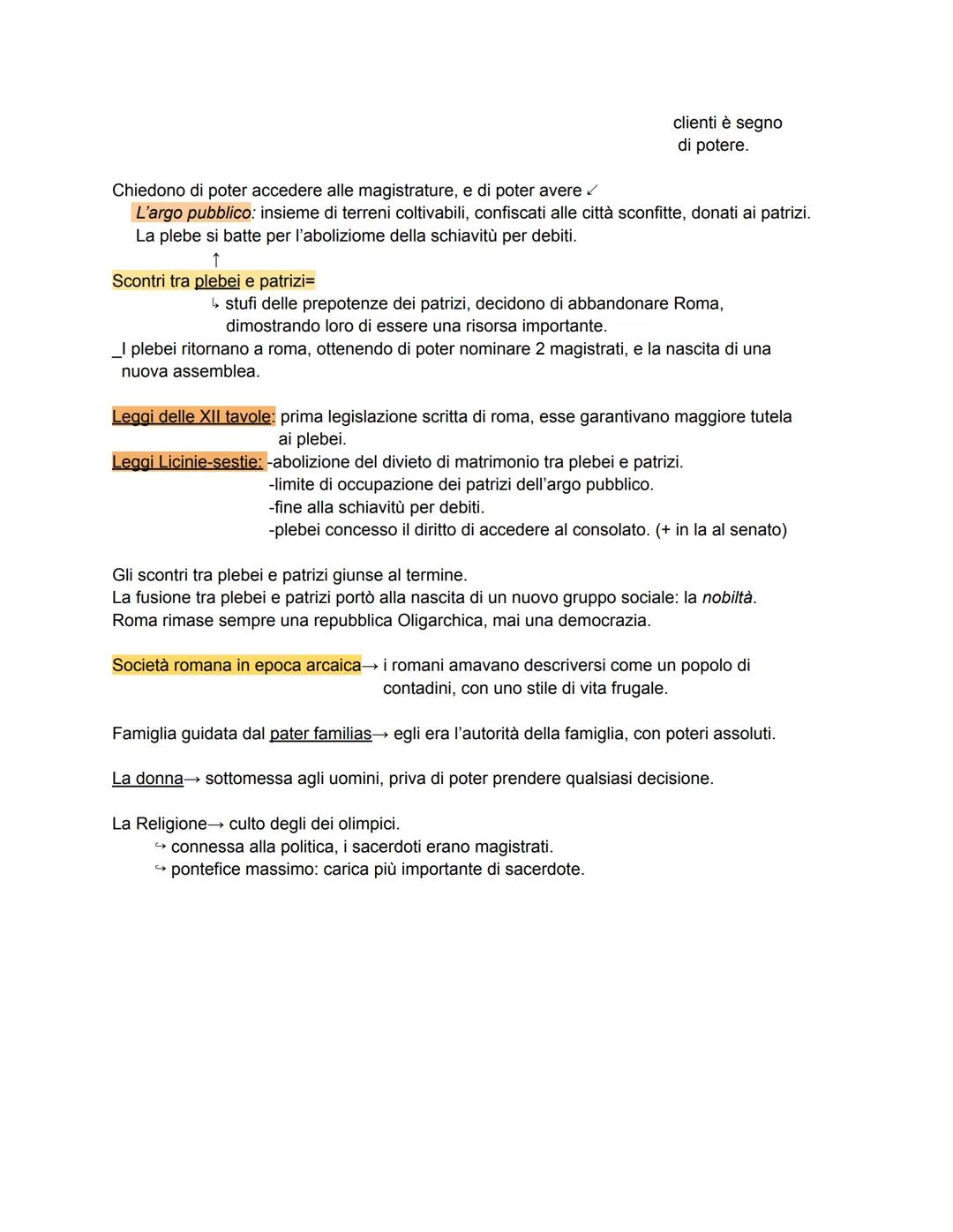 --- OCR Start ---
clienti è segno
di potere.
Chiedono di poter accedere alle magistrature, e di poter avere✓
L'argo pubblico: insieme di ter