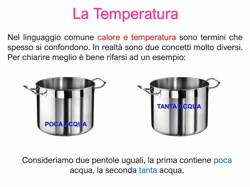 PP
...........................
Il Calore
e
la Temperatura PP
...........................
Il Calore
e
la Temperatura Che differenza c'è tra u
