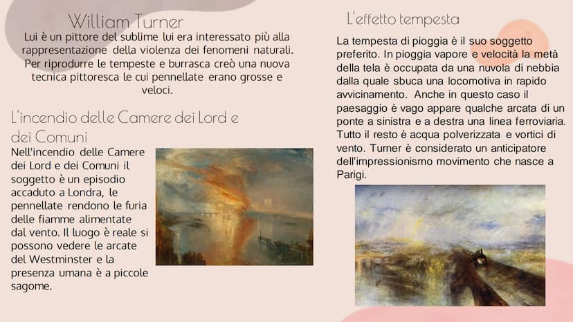 
<p>Il Romanticismo è una corrente artistica nata all'inizio dell'Ottocento che utilizza le emozioni e i sentimenti come soggetto principale