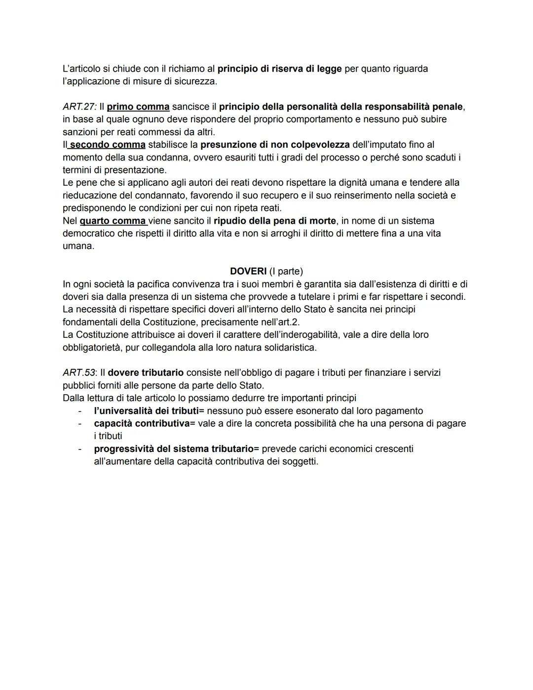 PRINCIPI FONDAMENTALI
ART.1 PRINCIPIO DEMOCRATICO: In esso si definisce democrazia la forma di governo in
cui l'organo titolare della sovran