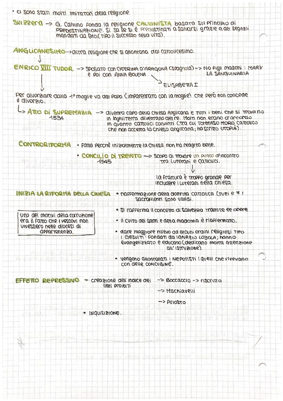 # la riforma luterana

*   15-17 la riforma inizia quando Lurero affigge le 95 Tesi sulla catedrale di
Wittemberg. Nelle 95 Tesi scrive il s