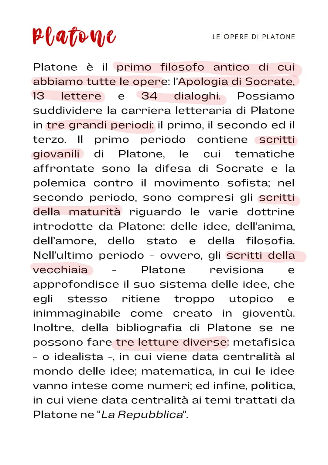 platone
è considerato il
greco
filosofo
di
Insieme ad Aristotele, Platone
successore dell'importante
Socrate, in quanto riprende alcune dell