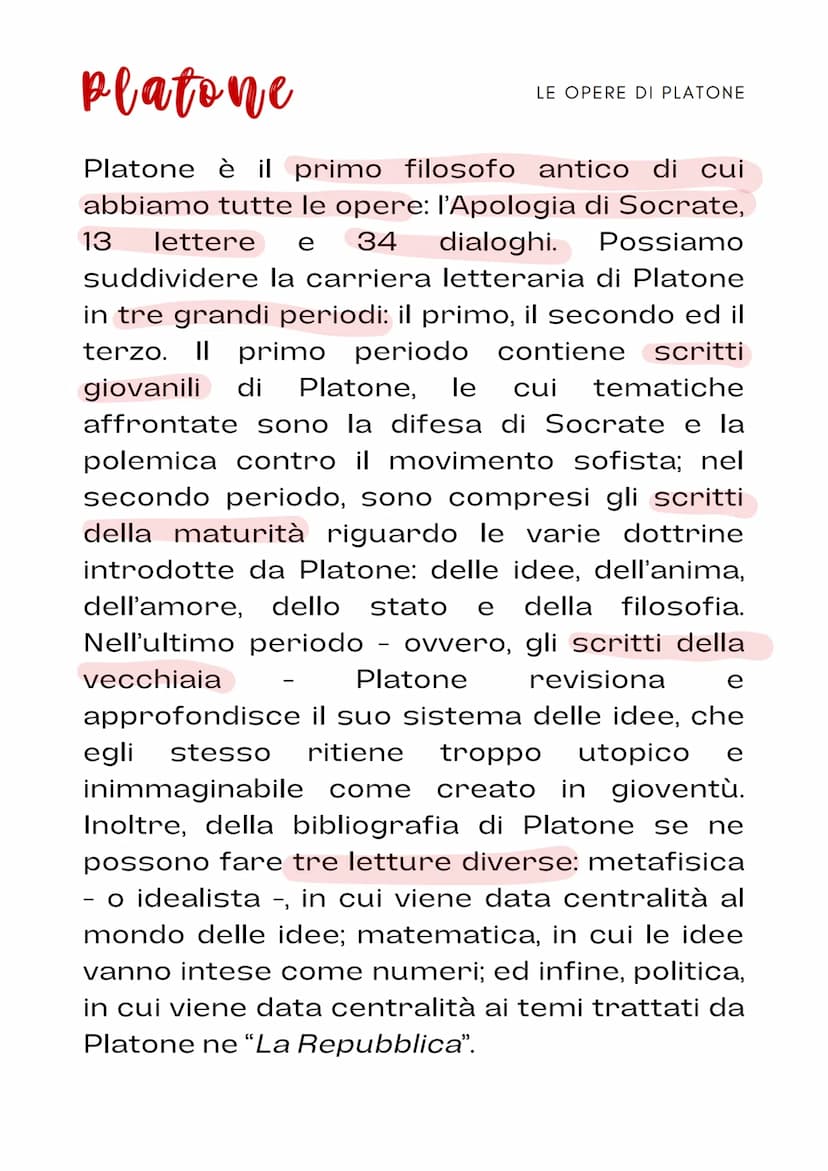 platone
è considerato il
greco
filosofo
di
Insieme ad Aristotele, Platone
successore dell'importante
Socrate, in quanto riprende alcune dell