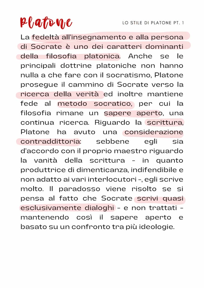 platone
è considerato il
greco
filosofo
di
Insieme ad Aristotele, Platone
successore dell'importante
Socrate, in quanto riprende alcune dell