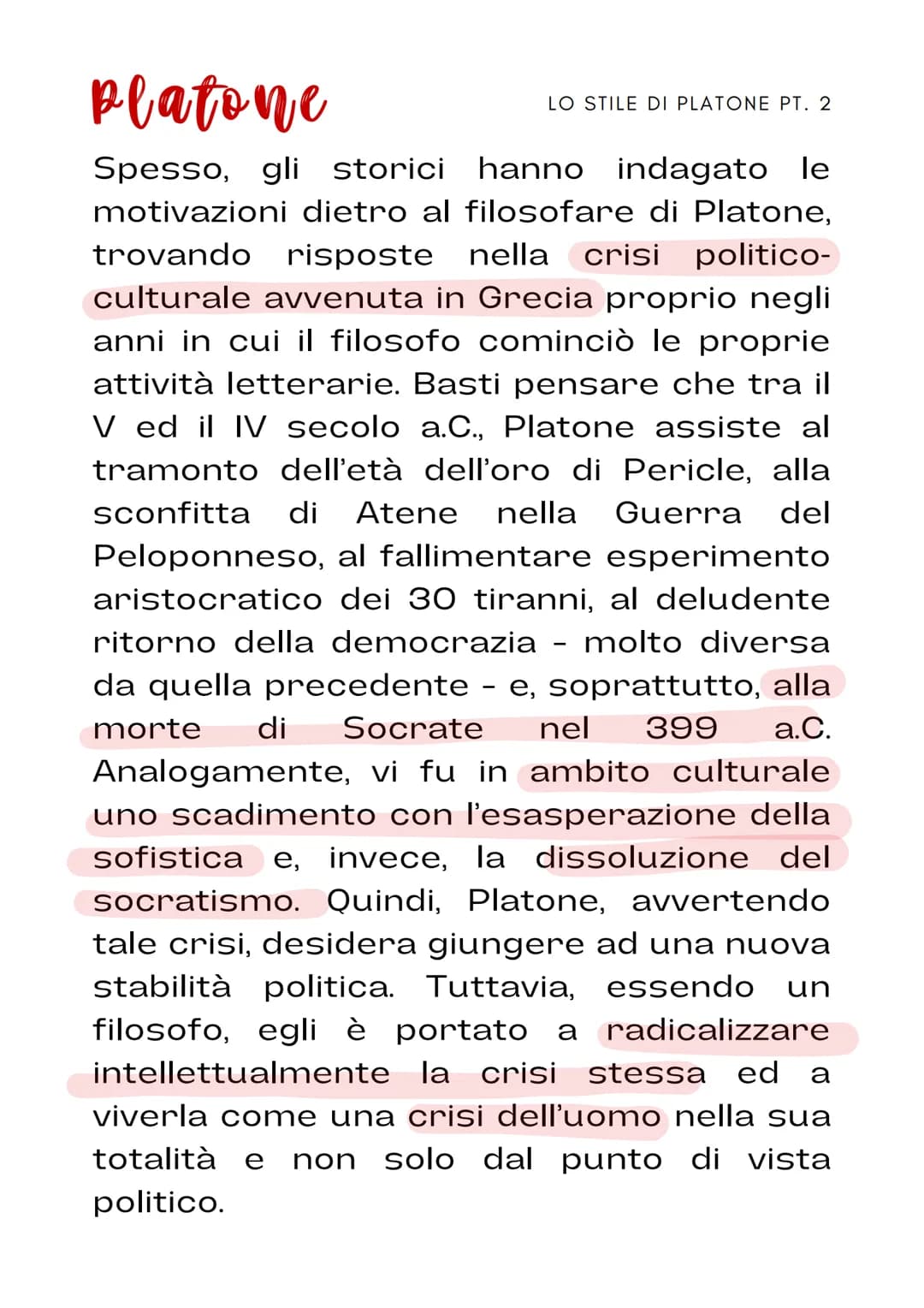 platone
è considerato il
greco
filosofo
di
Insieme ad Aristotele, Platone
successore dell'importante
Socrate, in quanto riprende alcune dell