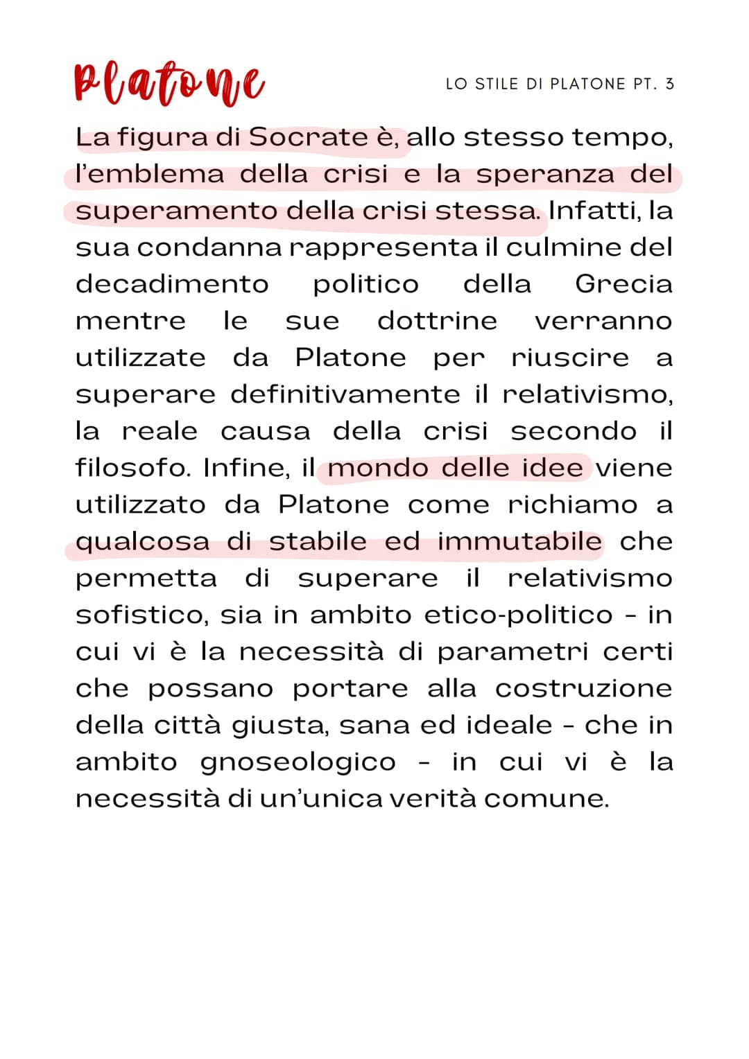 platone
è considerato il
greco
filosofo
di
Insieme ad Aristotele, Platone
successore dell'importante
Socrate, in quanto riprende alcune dell