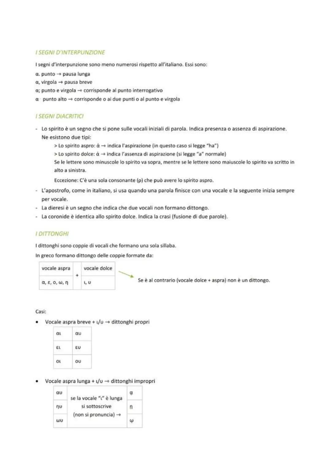 I SEGNI D'INTERPUNZIONE
I segni d'interpunzione sono meno numerosi rispetto all'italiano. Essi sono:
a. punto → pausa lunga
a, virgola → pau