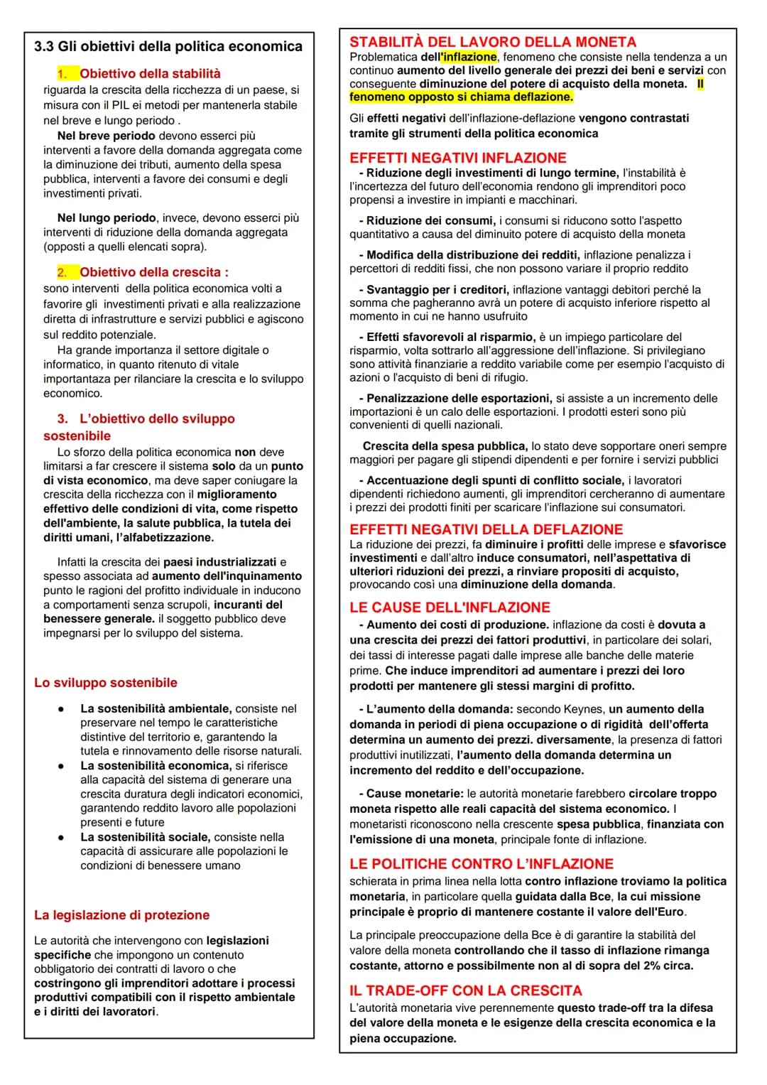 CAPITOLO 1: LA FINANZA PUBBLICA
RUOLO DELLO STATO NEI SISTEMI
ECONOMICI
1 sistema economico liberista: Scuola classica
secondo gli economist