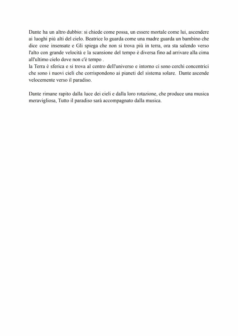 
<p>Il I Canto del Paradiso è un'importante introduzione al Paradiso, che funge da proemio, seguendo la tradizione classica. Dante spiega di