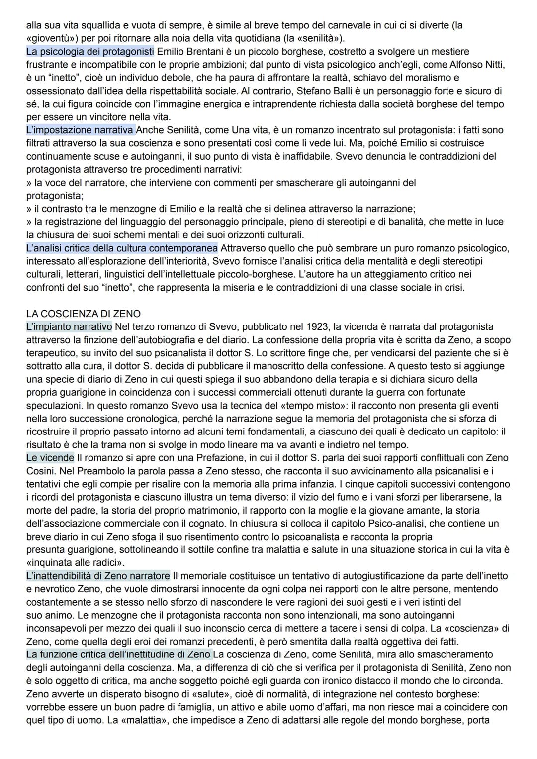 ITALO SVEVO
(Trieste, 1861 - Motta di Livenza, 1928)
LA VITA
La formazione e il lavoro impiegatizio Italo Svevo (pseudonimo letterario di Ar