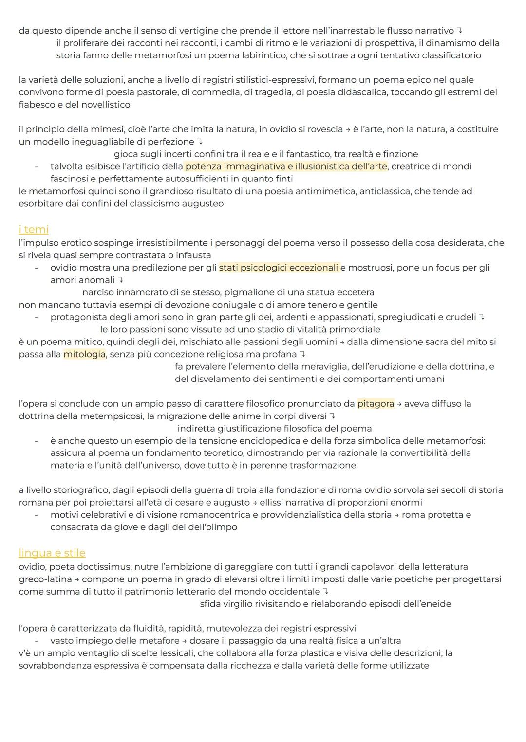 OVIDIO 43 a.C. - 17 a.C.
poeta molto amato perché celebrò modelli, per il pubblico raffinato di roma, dell'elegia e l'elegia colta di
stampo
