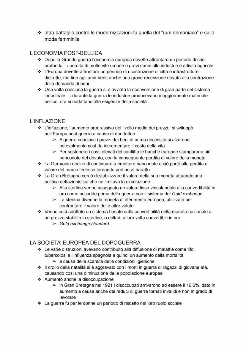 IL PRIMO DOPOGUERRA
L'ESPANSIONE DELL'ECONOMIA
Con la Grande guerra gli Stati Uniti ricavarono un rafforzamento del sistema produttivo
e fin