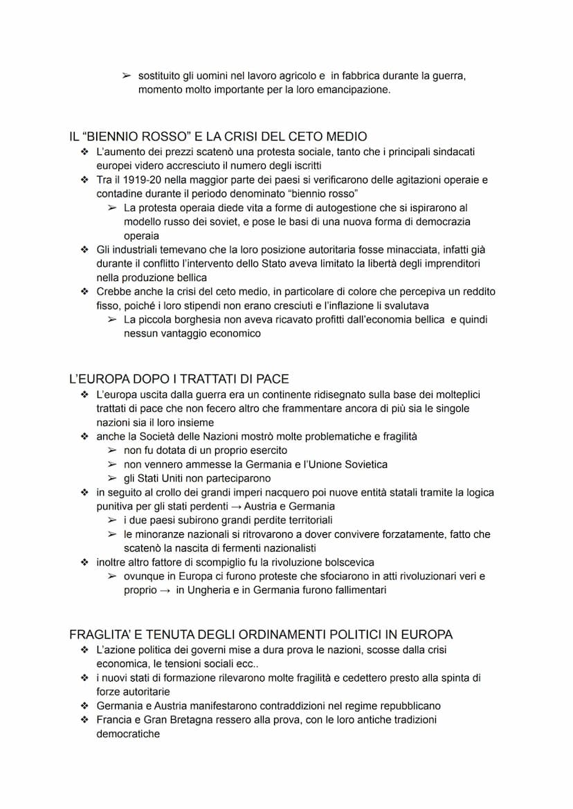 IL PRIMO DOPOGUERRA
L'ESPANSIONE DELL'ECONOMIA
Con la Grande guerra gli Stati Uniti ricavarono un rafforzamento del sistema produttivo
e fin