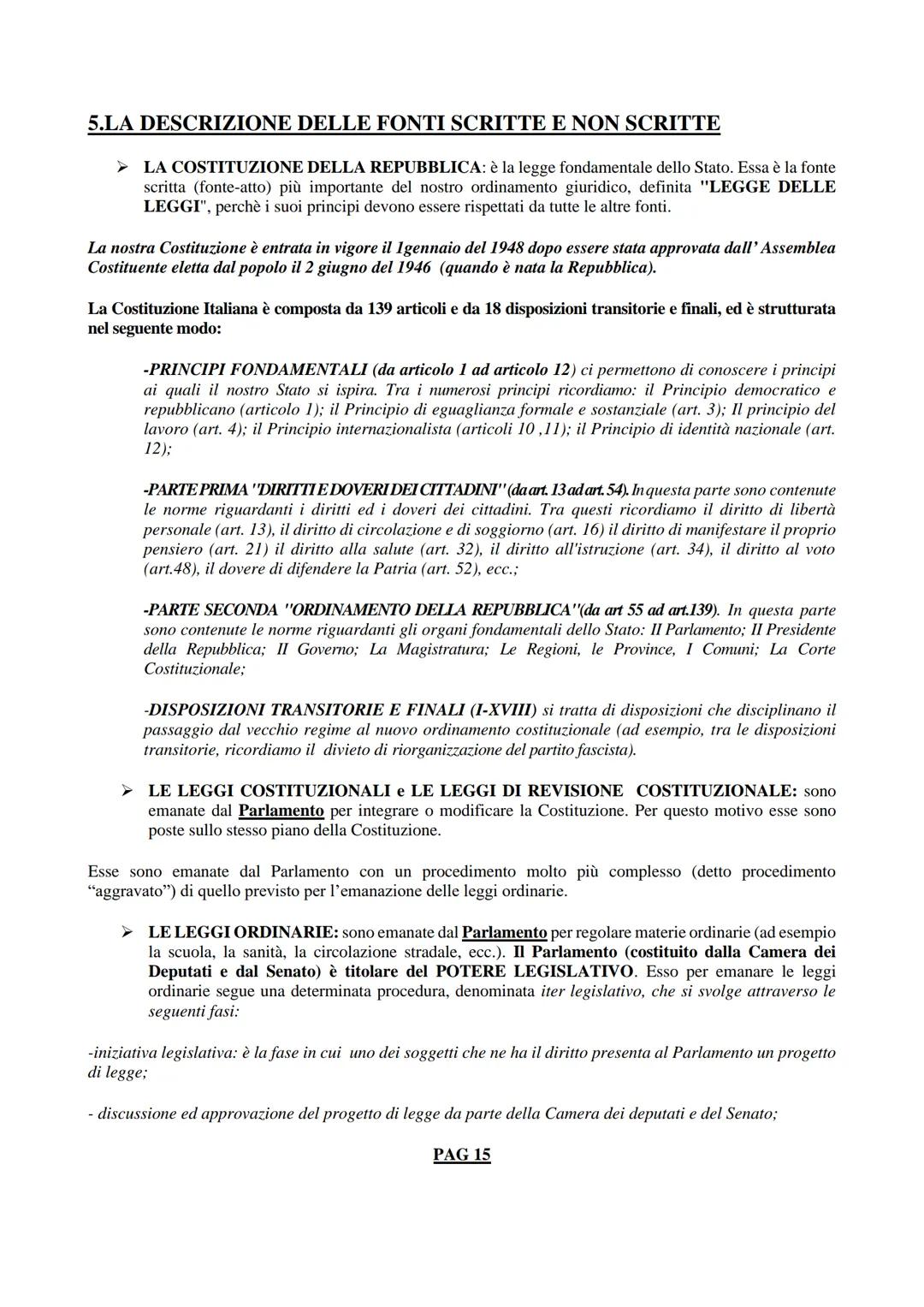 DISPENSE DI DIRITTO
➤ I TIPI DI FONTI
SCHEDA N.2
MODULO 1- UNITA'2 DEL LIBRO (da pag.26 a pag.37)
LE FONTI NORMATIVE E L'EFFICACIA DELLE LEG