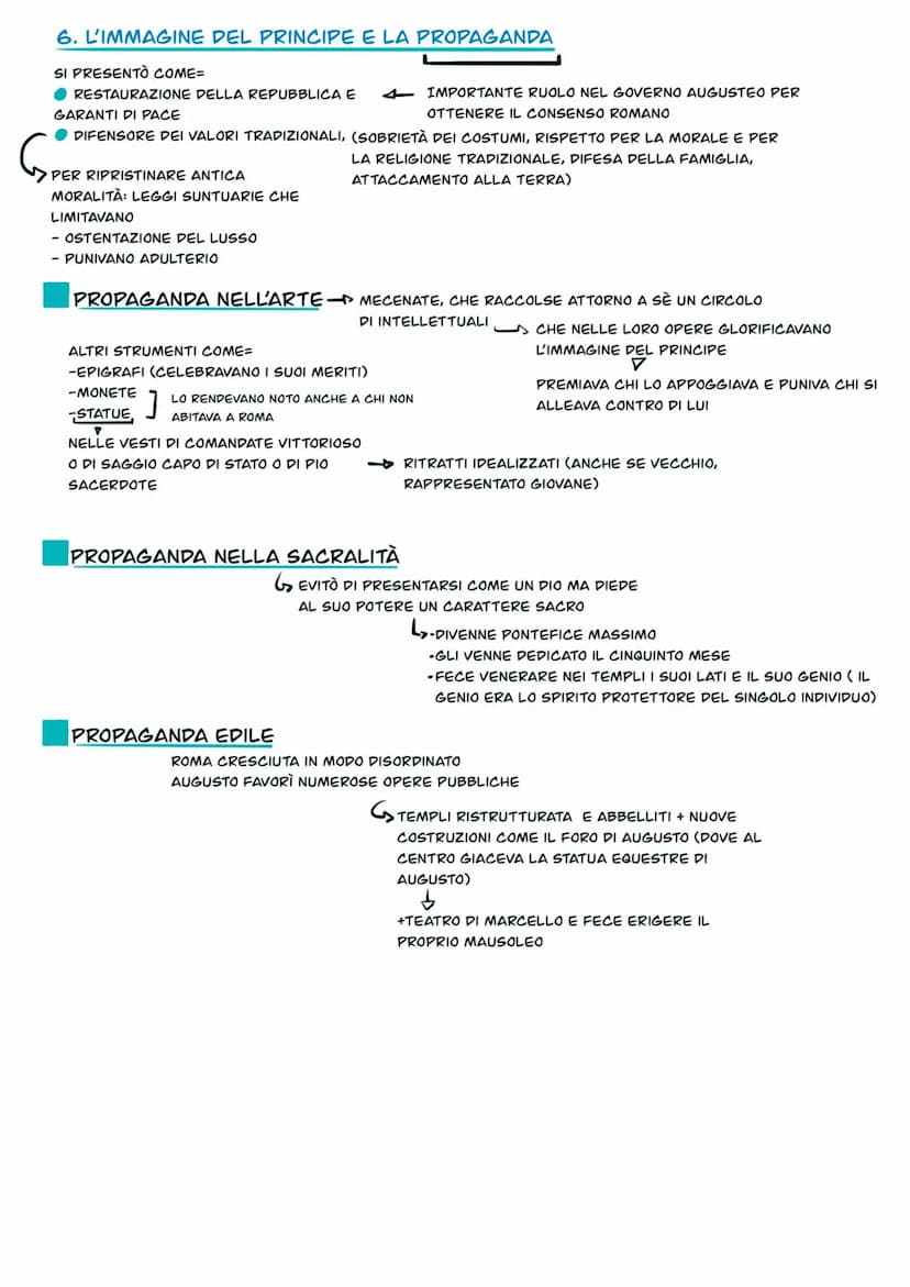 IL PRINCIPATO AUGUSTEO
I. FINE DELLE GUERRE CIVILI
VITTORIA DI OTTAVIANO ANTONIO ] BATTAGLIA DI AZIO (31 A.C.)
SUCCESSIVAMENTE CONQUISTA DEL
