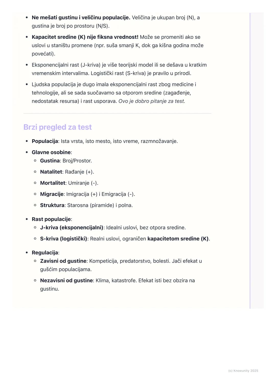 # Populacije

Uvod u populacije

Populacija je grupa jedinki iste vrste koje žive na istom prostoru u isto vreme
i koje su sposobne da se me