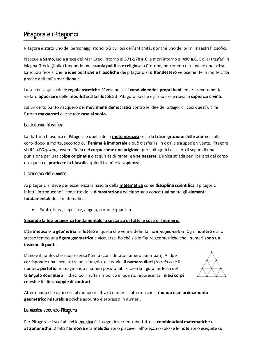 Filosofia: Pitagora, Eraclito