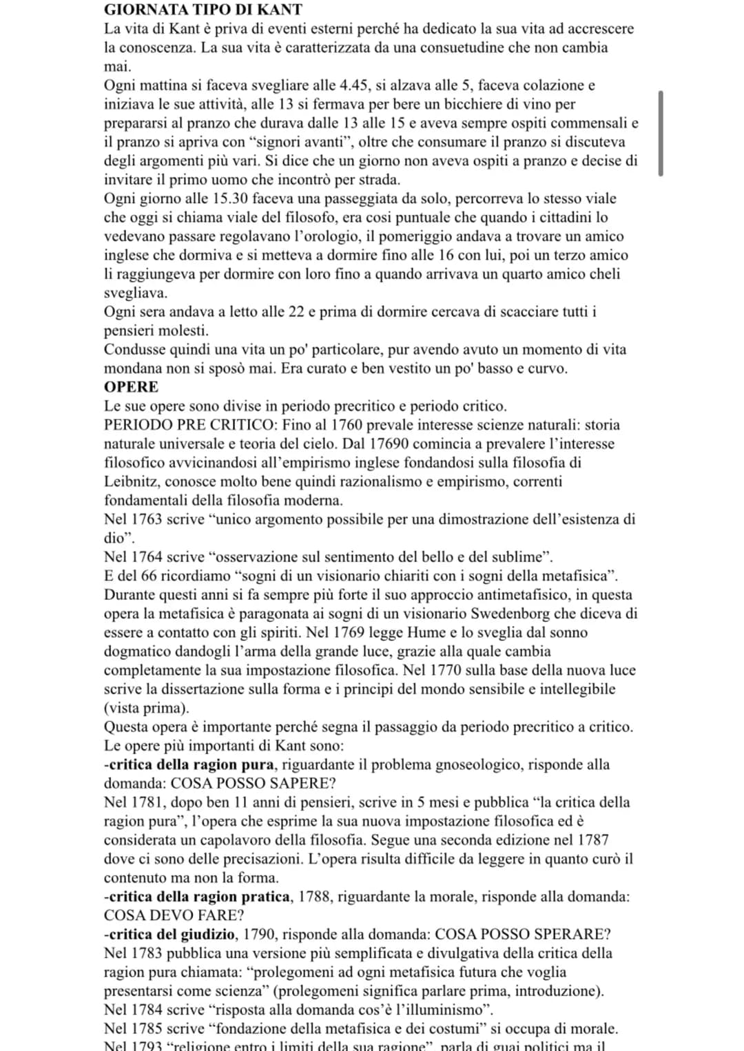 KANT (sofia)
Kant è uno dei filosofi più importanti, tanto da influenzare i filosofi successivi, che
non possono essere capiti se non si con