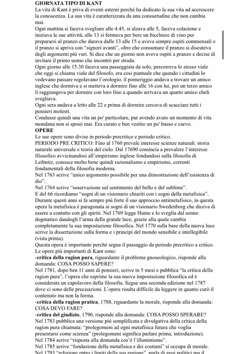 KANT (sofia)
Kant è uno dei filosofi più importanti, tanto da influenzare i filosofi successivi, che
non possono essere capiti se non si con