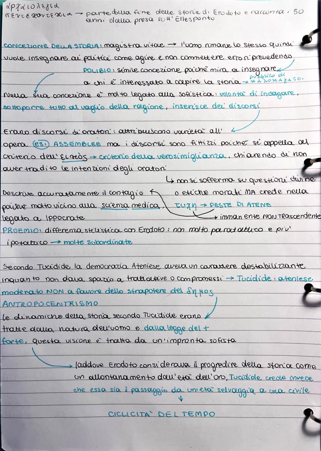 TUCIDIDE: Storico della guerra del Peloponneso e si ferma al kill α.C
(la seconda parte viene trattata da Senofonte)
Stile elli Hico:
LA VIT