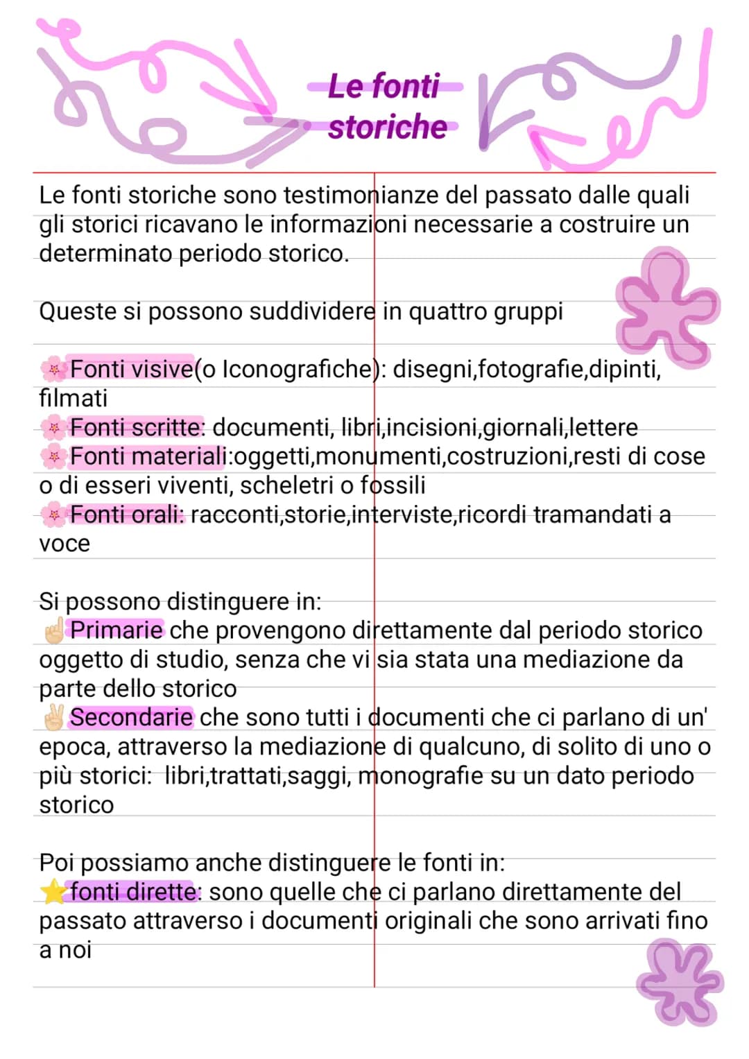 9
Le fonti storiche sono testimonianze del passato dalle quali
gli storici ricavano le informazioni necessarie a costruire un
determinato pe