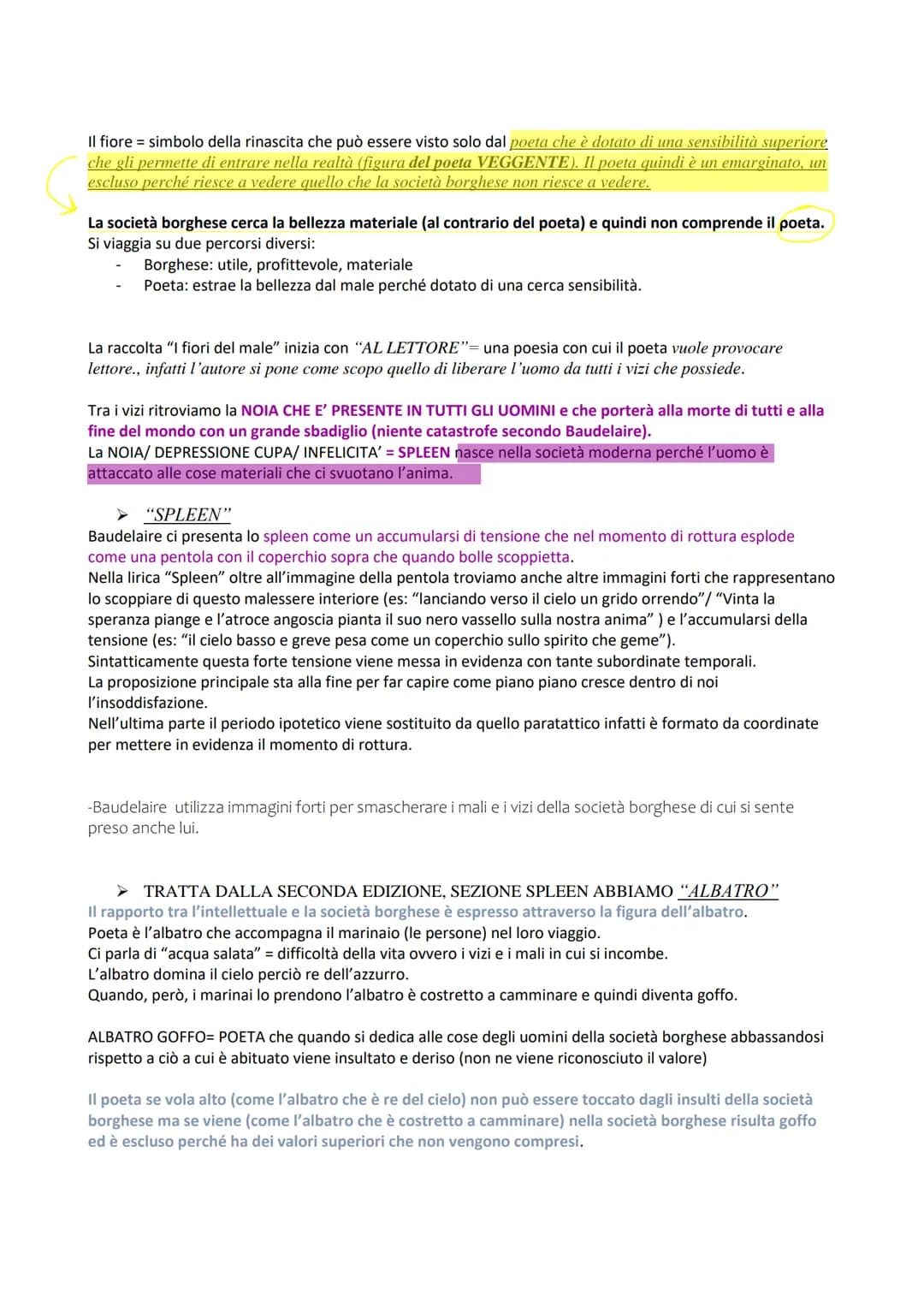 Decadentismo
Il decadentismo è un movimento che porta in se autori contraddittori tra di loro perché si da importanza a
quello CHE GLI AUTOR