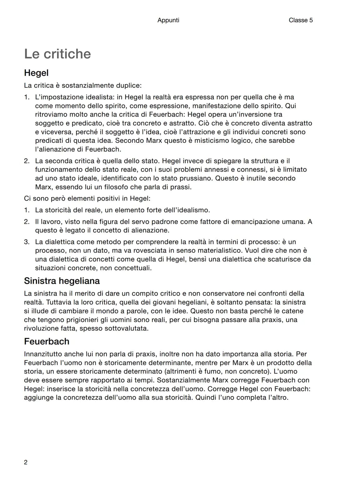 Filosofia
Marx
Appunti
Classe 5
Introduzione
Karl Marx è uno dei pensatori che più influenzerà il '900 dando origine al Marxismo. È
importan
