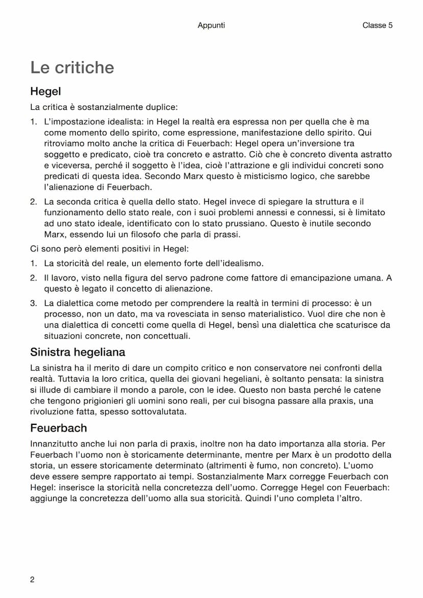 Filosofia
Marx
Appunti
Classe 5
Introduzione
Karl Marx è uno dei pensatori che più influenzerà il '900 dando origine al Marxismo. È
importan