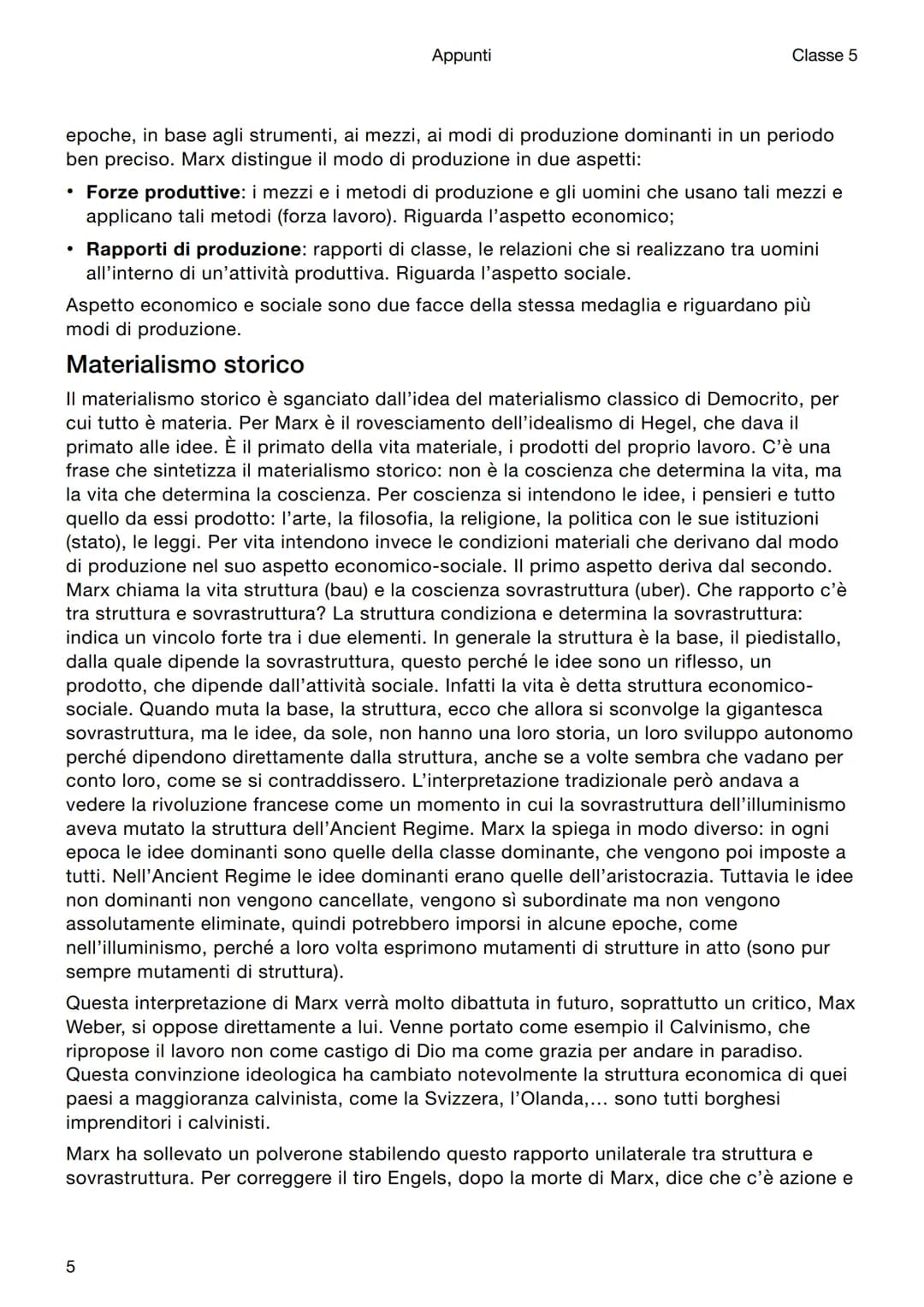 Filosofia
Marx
Appunti
Classe 5
Introduzione
Karl Marx è uno dei pensatori che più influenzerà il '900 dando origine al Marxismo. È
importan
