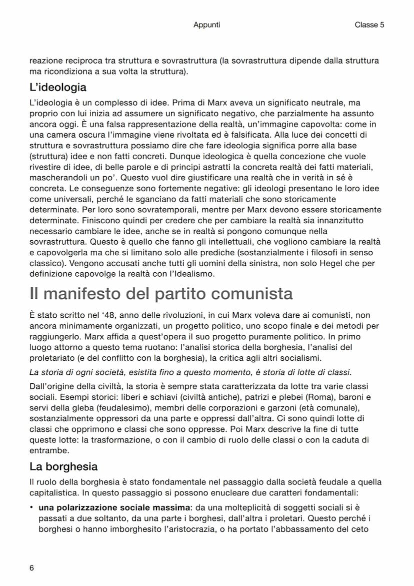 Filosofia
Marx
Appunti
Classe 5
Introduzione
Karl Marx è uno dei pensatori che più influenzerà il '900 dando origine al Marxismo. È
importan