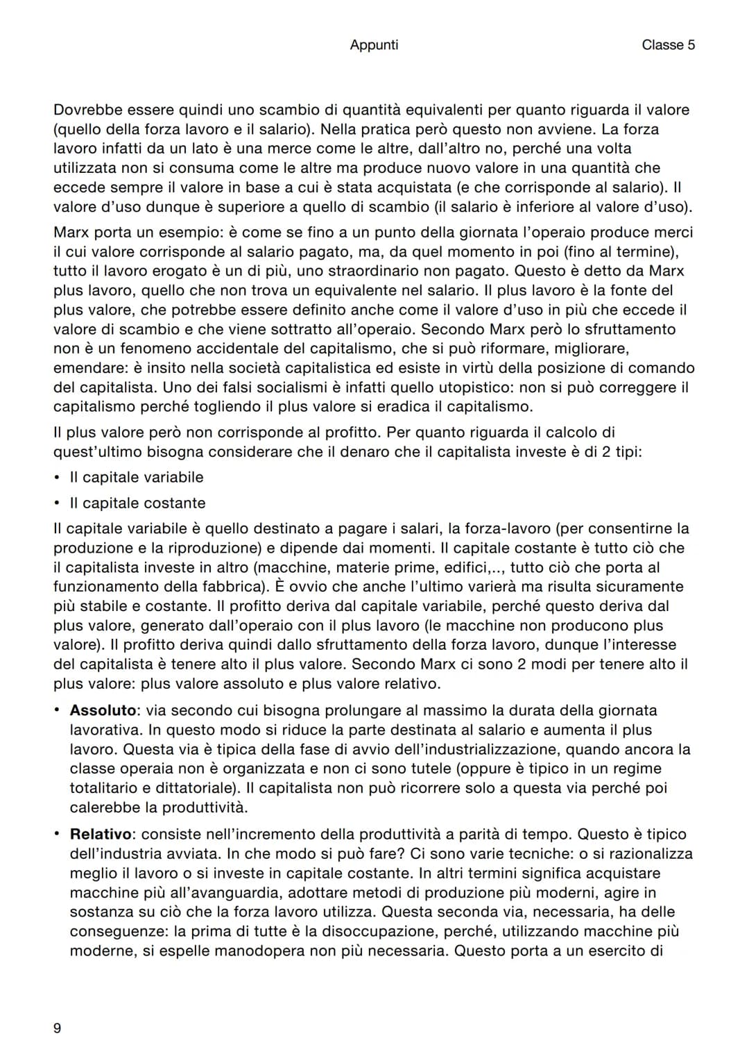 Filosofia
Marx
Appunti
Classe 5
Introduzione
Karl Marx è uno dei pensatori che più influenzerà il '900 dando origine al Marxismo. È
importan