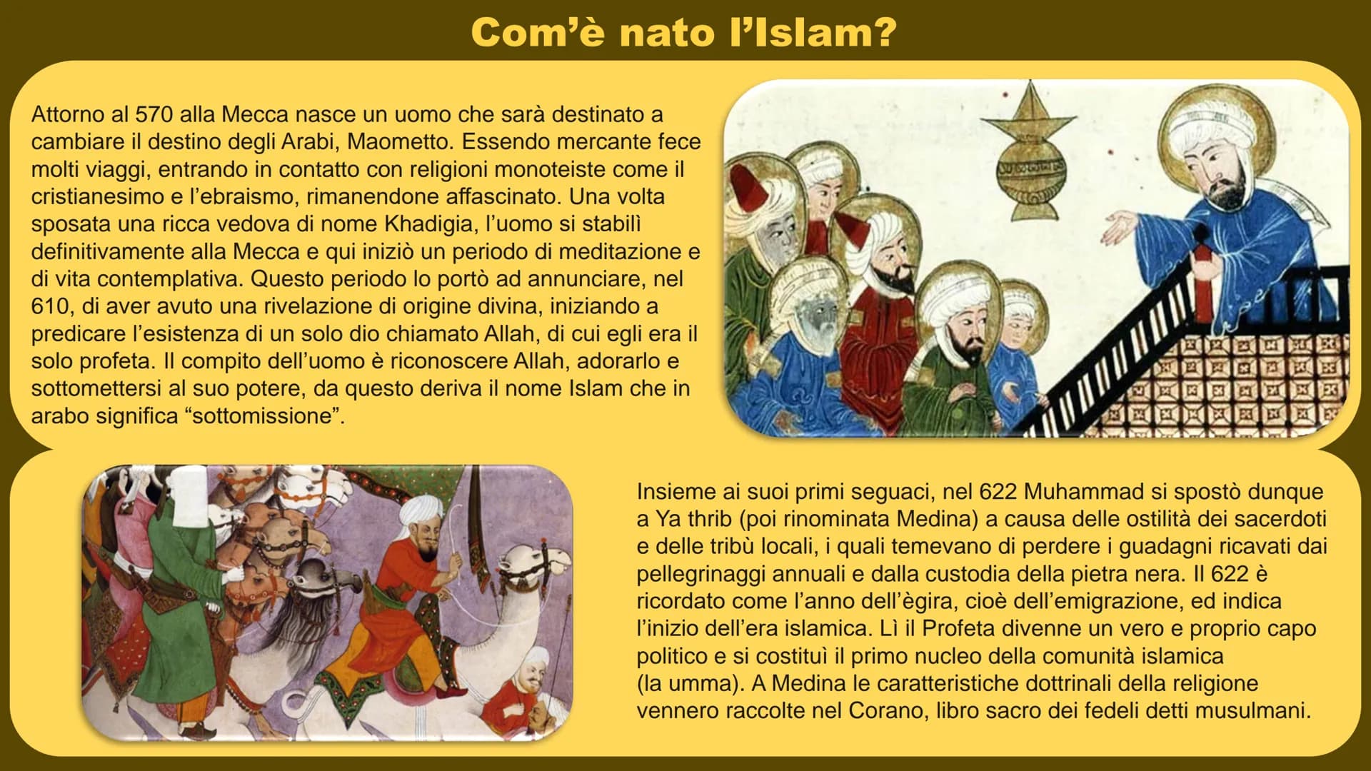 L'ISLAM L'ISLAM
L'Islam è la seconda religione più diffusa al mondo, con
oltre 1,8 miliardi di fedeli.
Le diverse aree culturali, toccate da