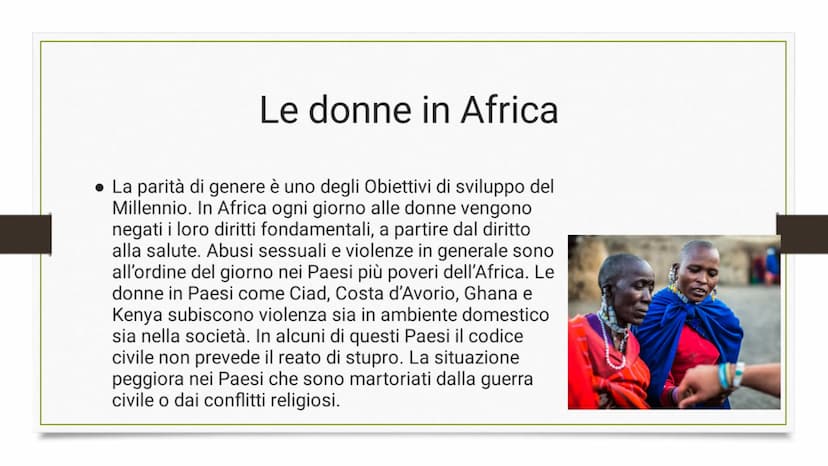 L'AFRICA l'Africa è il terzo continente per dimensioni
dopo l'Asia e le Americhe.
Le coste dell'Africa sono bagnate a ovest
dall'oceano Atla