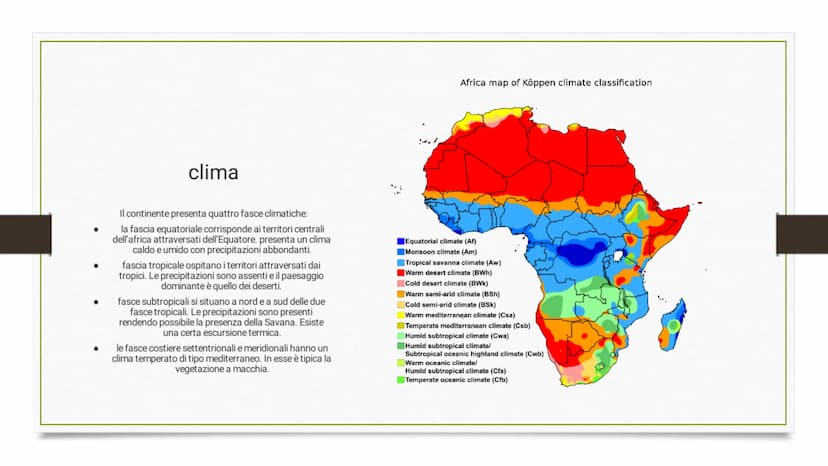 L'AFRICA l'Africa è il terzo continente per dimensioni
dopo l'Asia e le Americhe.
Le coste dell'Africa sono bagnate a ovest
dall'oceano Atla