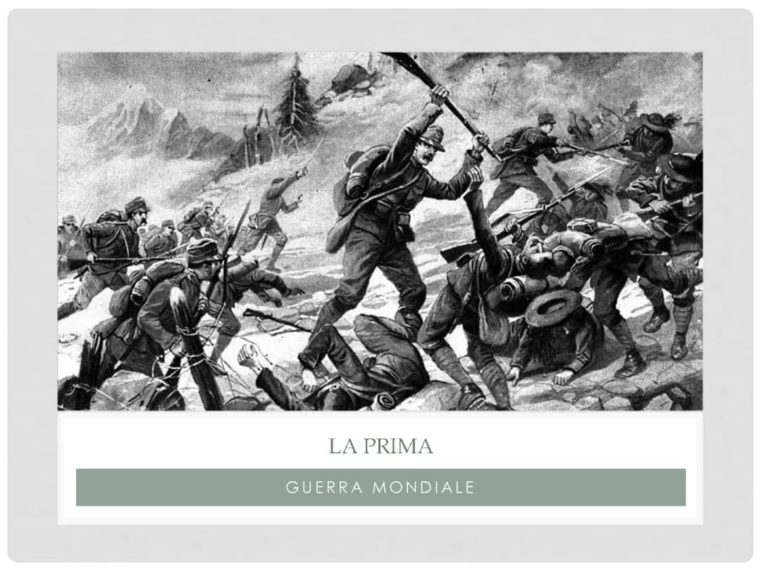 La prima guerra mondiale Powerpoint