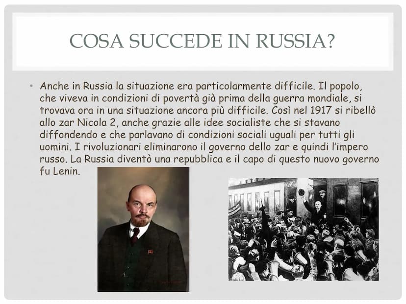 LA PRIMA
GUERRA MONDIALE ●
●
CONCETTI CHIAVE
Colonialismo
Nazionalismo
• Imperialismo
●
Armistizio
Dopoguerra
fascismo
●
●
●
●
CONCETTI CHIA
