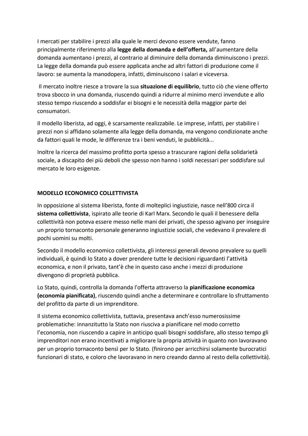 # I SISTEMI ECONOMICI

I soggetti economici non svolgono la propria attività economica separatamente gli uni dagli
altri, ma al contrario so