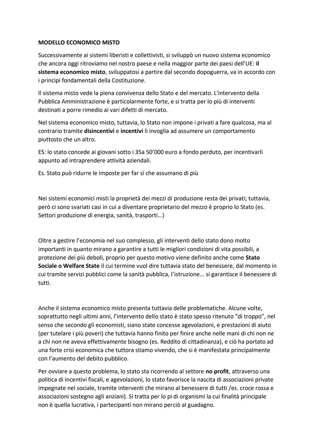 # I SISTEMI ECONOMICI

I soggetti economici non svolgono la propria attività economica separatamente gli uni dagli
altri, ma al contrario so