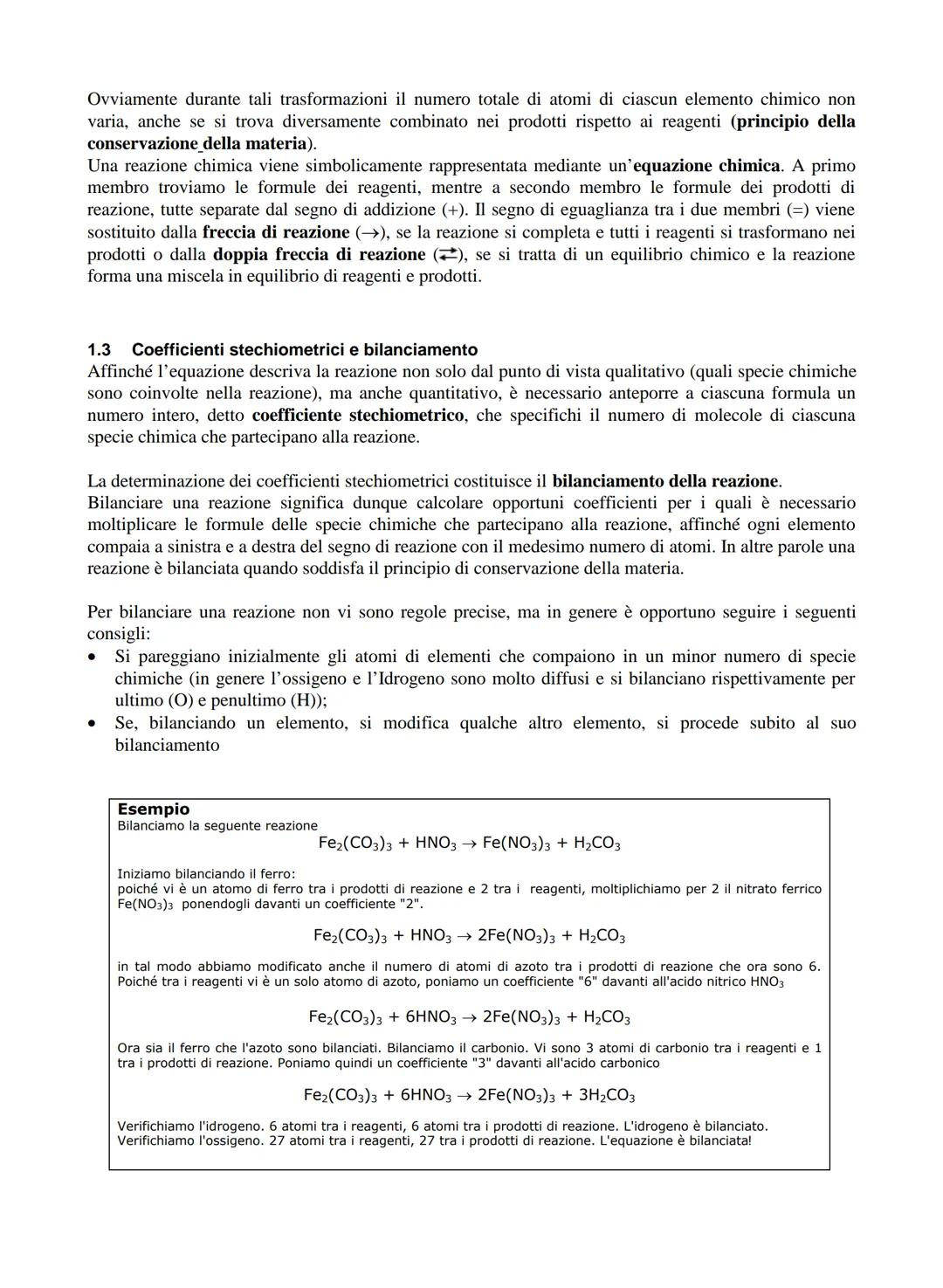1
Sommario
1.1
1.2
1.3
1.4
1.4.1
1.4.2
1.4.3
1.4.4
Teoria atomica e leggi quantitative
La struttura della materia: atomi ed elementi
Simbolo