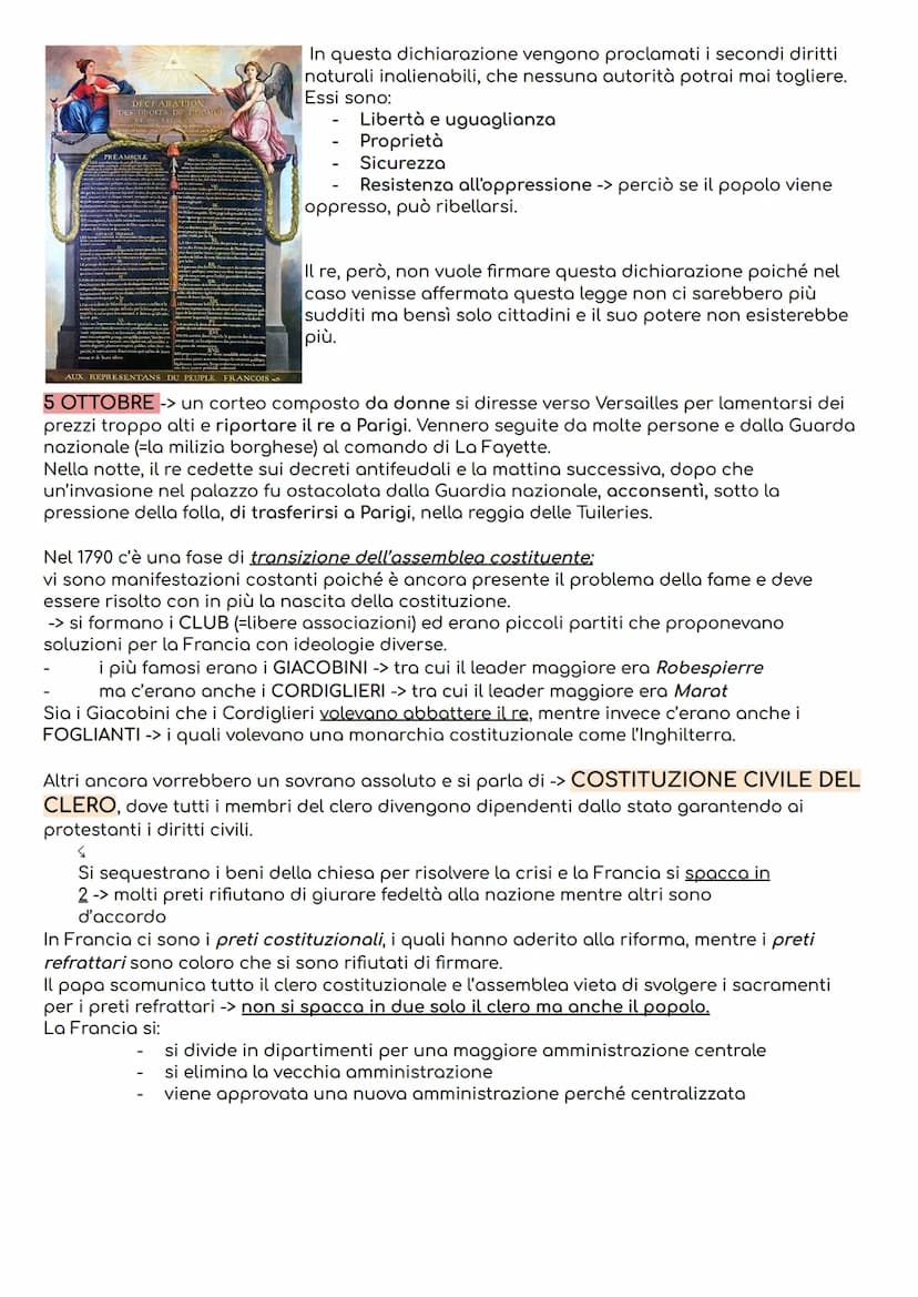 LA
Situazione della Francia prima della rivoluzione:
Era un paese prevalentemente agricolo -> l'80% della popolazione erano contadini e
molt