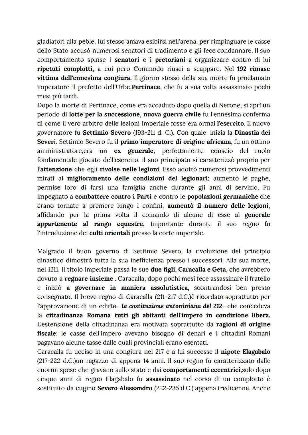 # L'impero Vespasiano e dei Severi

L'anno dei quattro imperatori e la Dinastia Flavia

Dopo la morte di Nerone si scateno una guerra civile