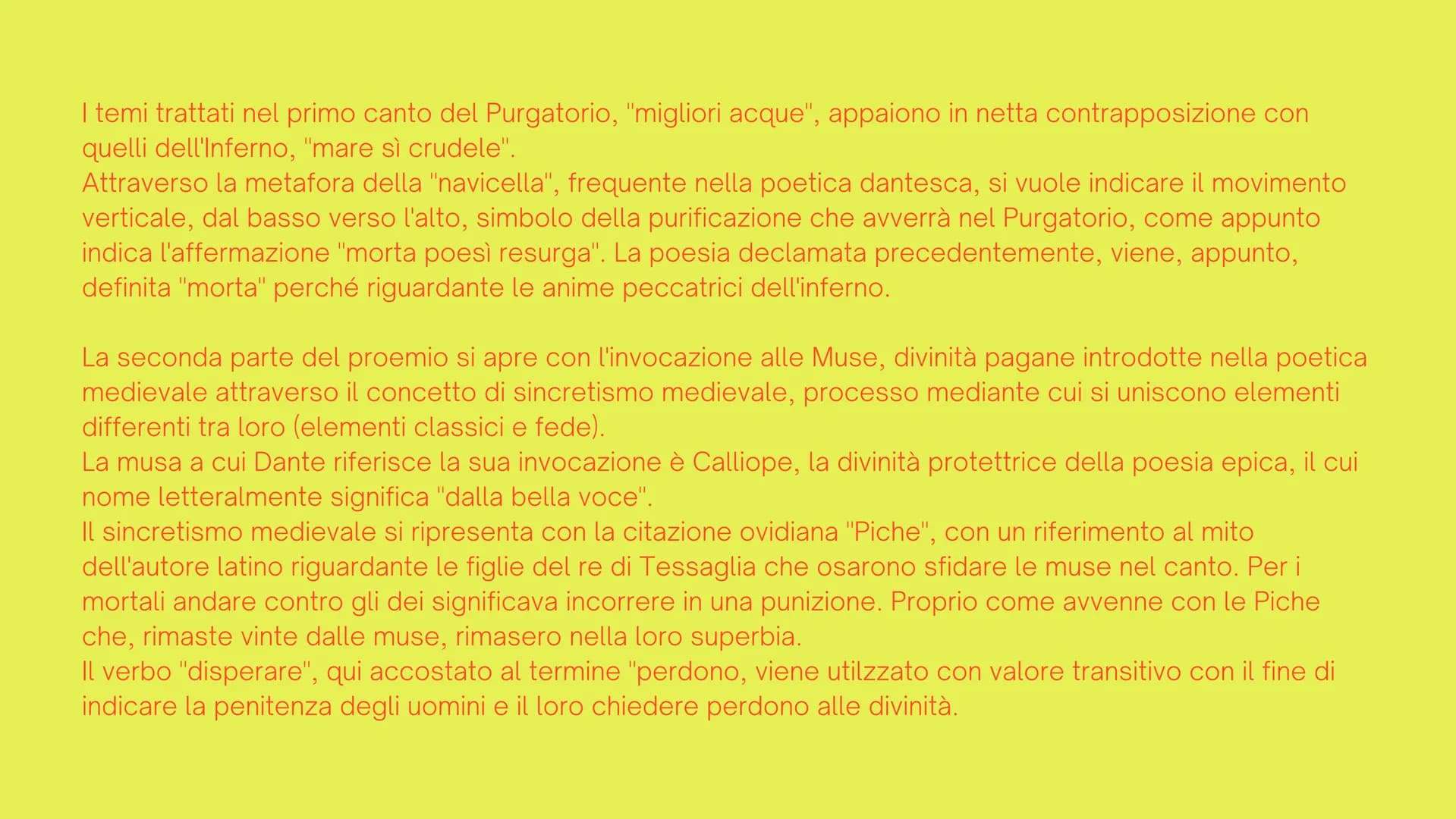 PURGATORIO
Canto I
Divina Commedia Per correr miglior acque alza le vele
omai la navicella del mio ingegno,
che lascia dietro a sé mar sì cr
