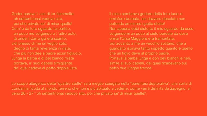 PURGATORIO
Canto I
Divina Commedia Per correr miglior acque alza le vele
omai la navicella del mio ingegno,
che lascia dietro a sé mar sì cr