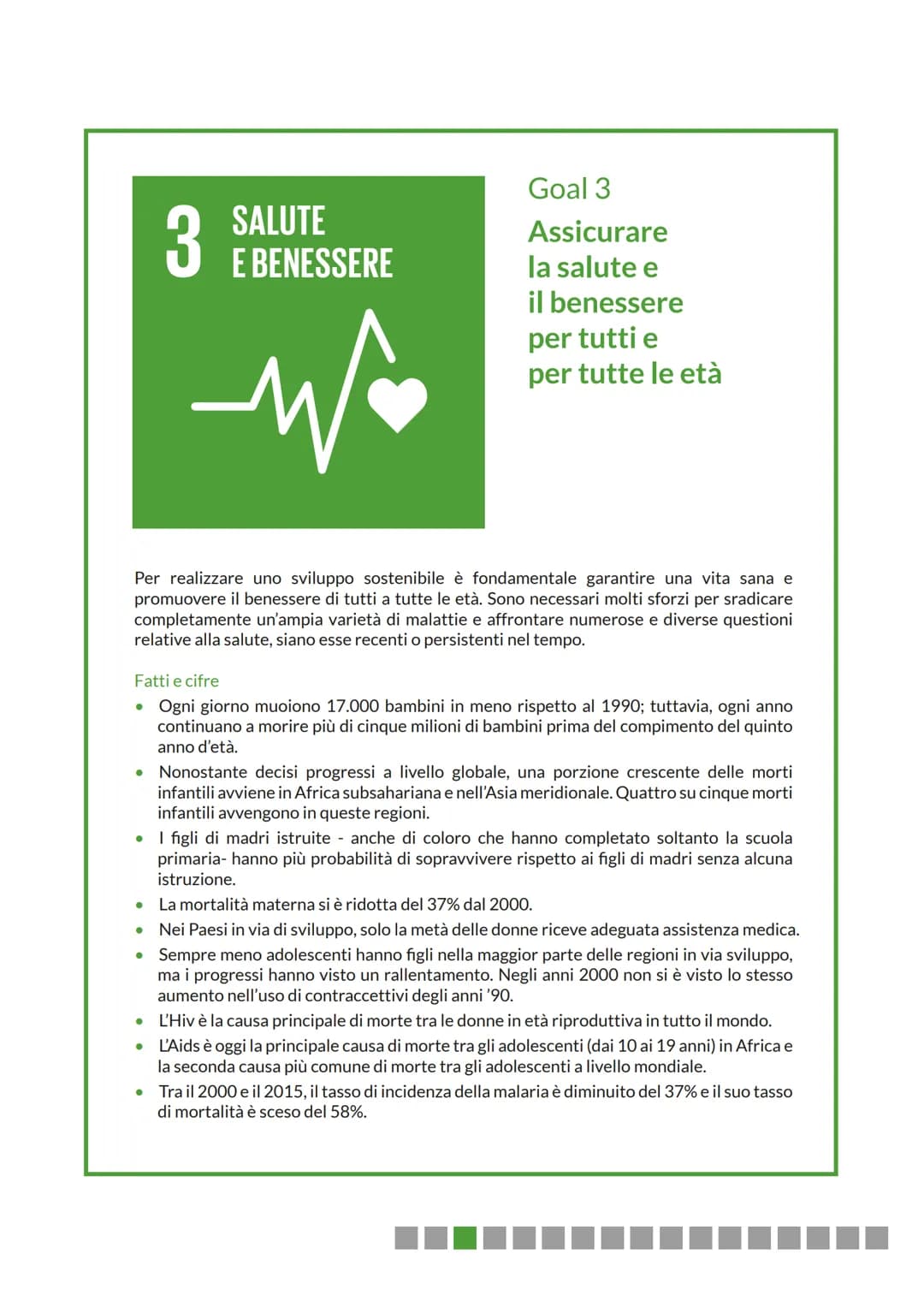 sss
0+
84
ASVIS
Alleanza Italiana
per lo Sviluppo
Sostenibile
L'Agenda 2030 dell'Onu
e gli Obiettivi
di Sviluppo Sostenibile
Fatti e cifre L