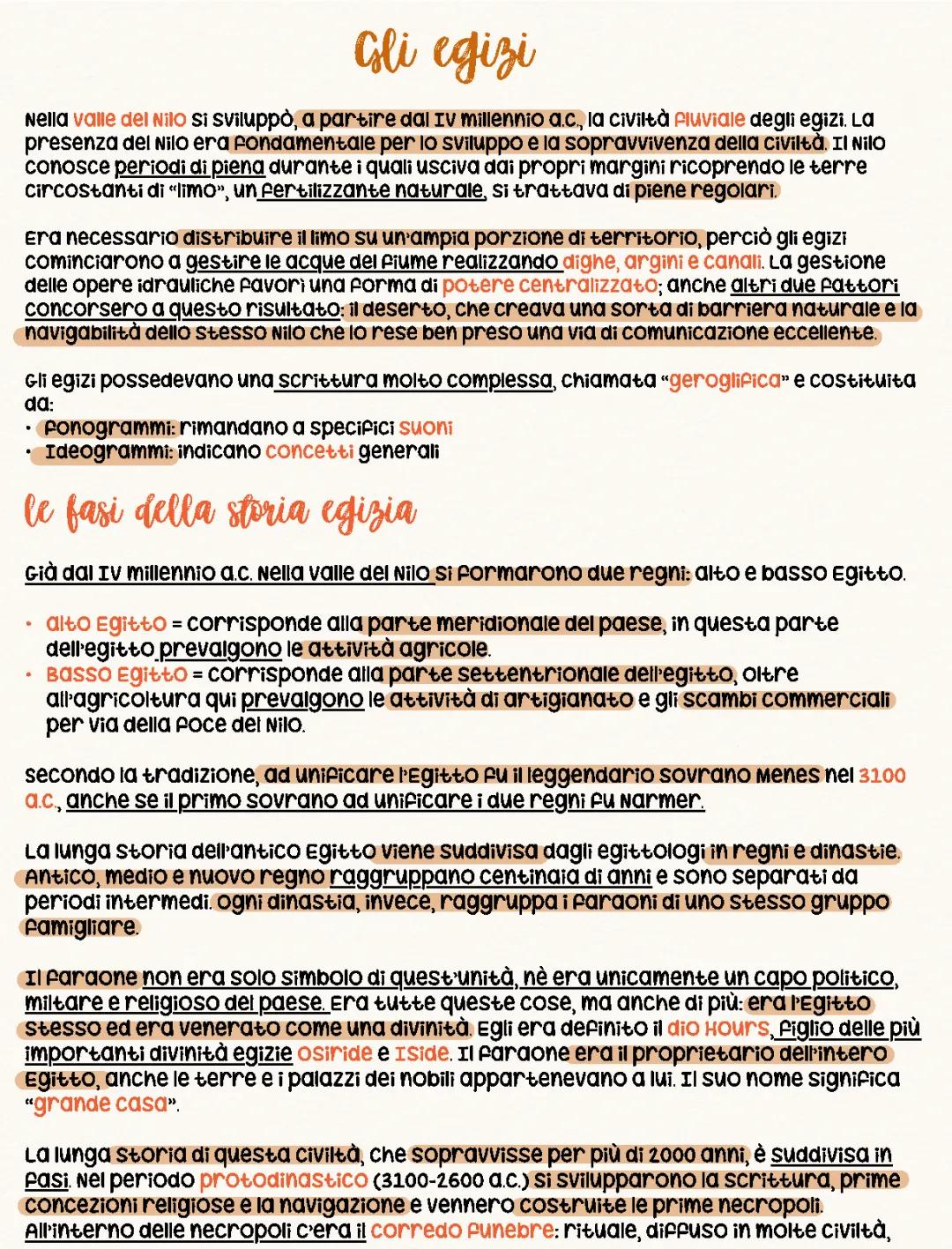 La civiltà egizia