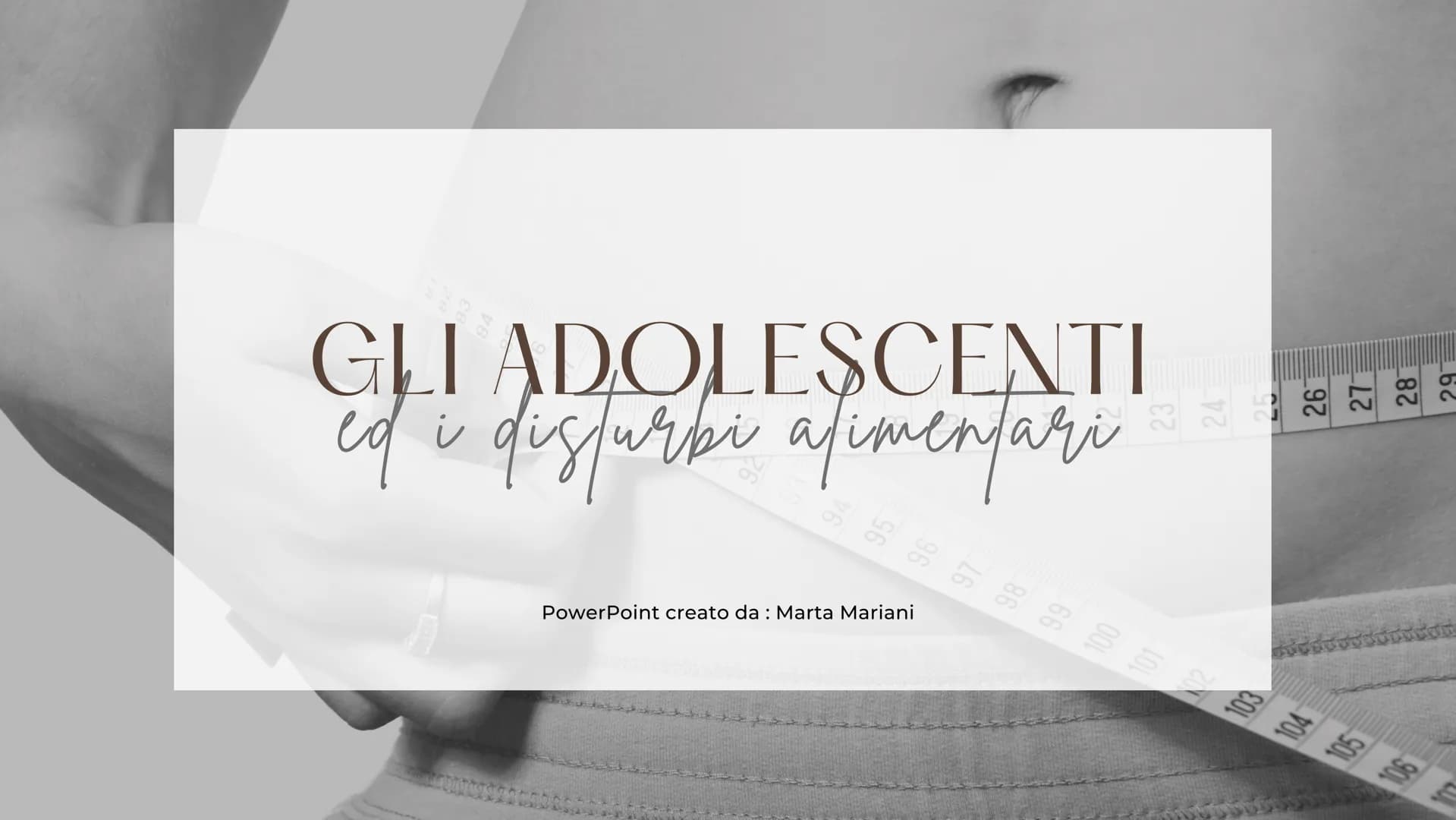 GLI ADOLESCENTI
ed i disfurbi alimentari
PowerPoint creato da: Marta Mariani
97
86
27
OOL
28
297
8 5 2 8 × =8& COSA SONO ?
Con il termine DC