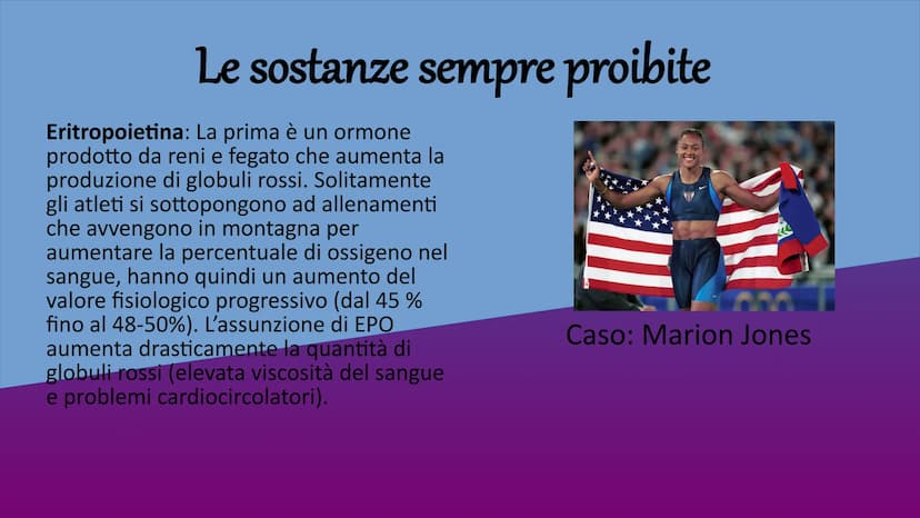 Il Doping nello Sport Il doping è una pratica in cui
vengono utilizzate sostanze o
sfruttati metodi che
minacciano la salute (possono
portar
