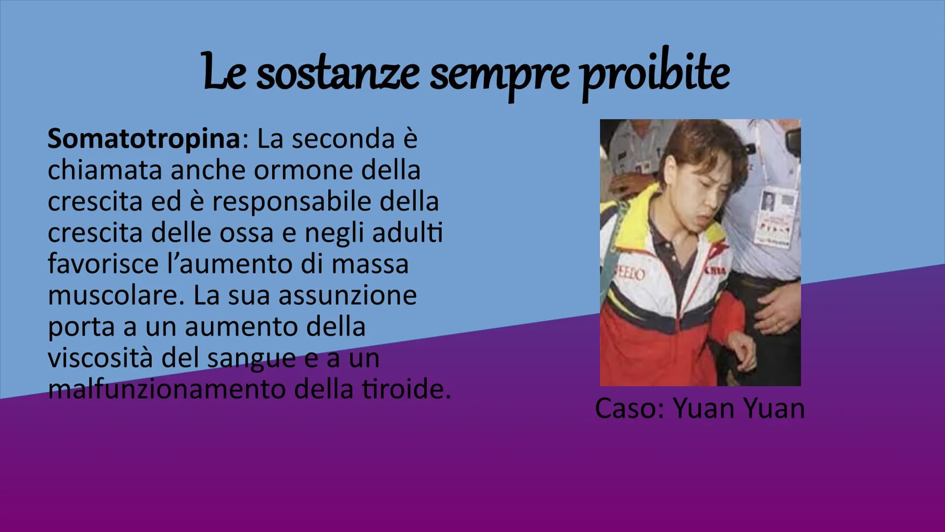 Il Doping nello Sport Il doping è una pratica in cui
vengono utilizzate sostanze o
sfruttati metodi che
minacciano la salute (possono
portar