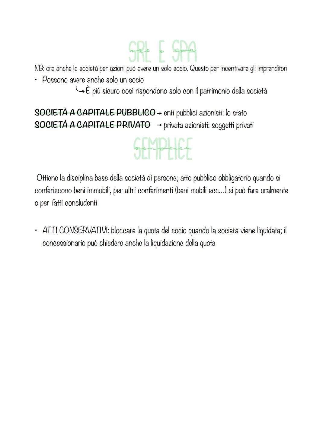 SOCIETA
Quando l'impresa è collettiva si chiama società
PLURALITA
Società (art.2247 c/c) = contratto
Accordo tra 2 o + parti di costituire,
