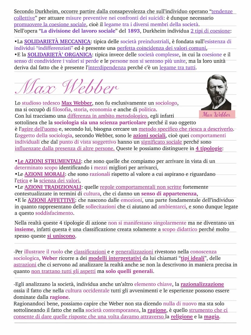 I classici della sociologia
I classici sono quelli autori che hanno messo le basi nella materia,
Auguste Comte
cioè hanno quindi elaborato i